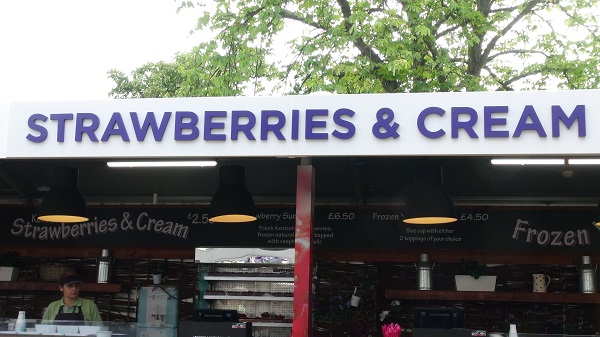 Strawberries and cream at Wimbledon