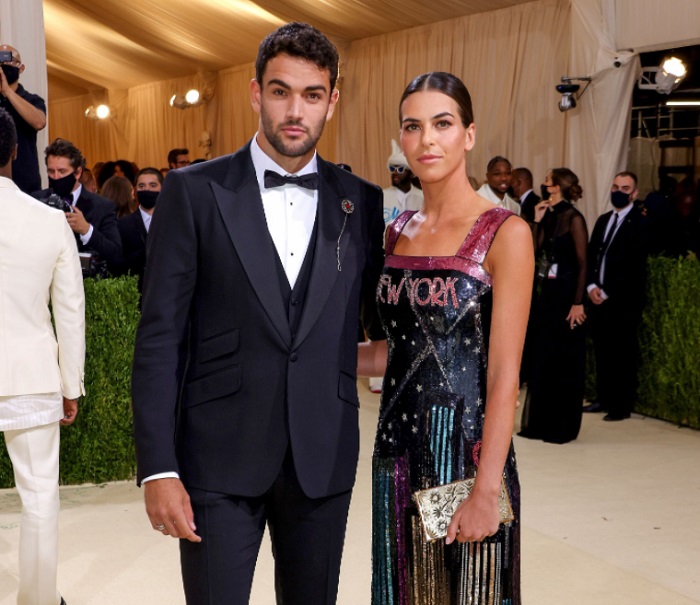 Matteo Berrettini and Ajla Tomljanovic at the Met Gala