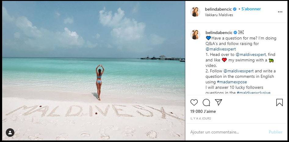 Q&A sur Instagram avec Bencic