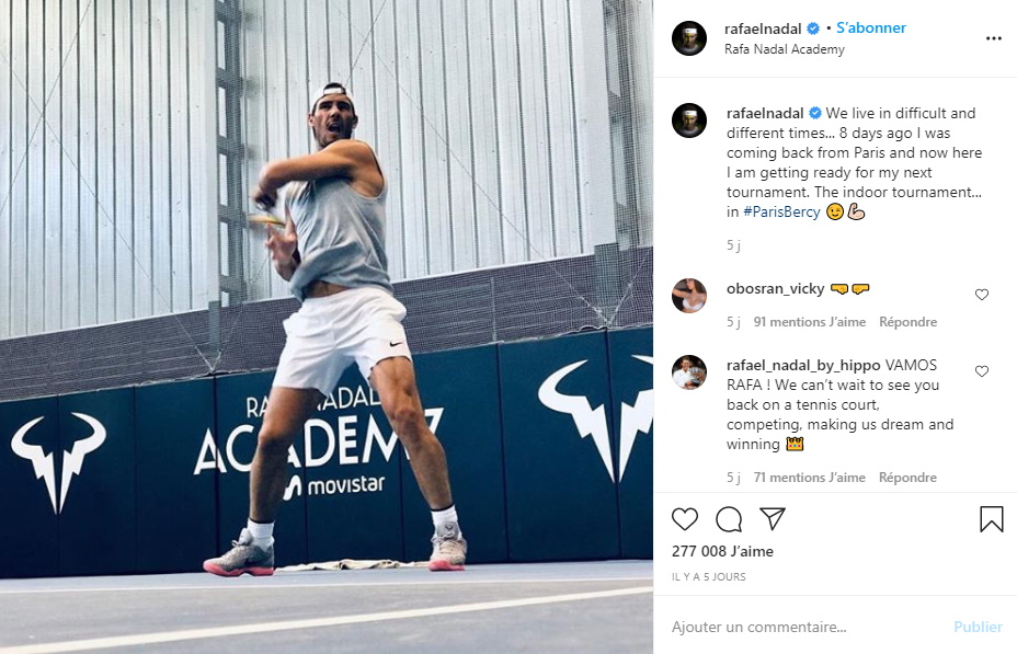 Instagram - Rafael Nadal