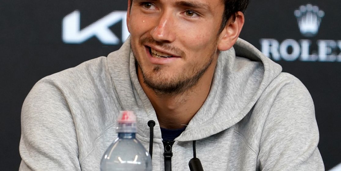 Daniil Medvedev is all smiles