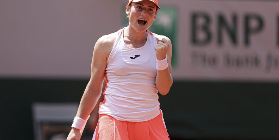 Tamara Zidansek is pumped up