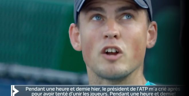 Pospisil tendu comme… une raquette de tennis