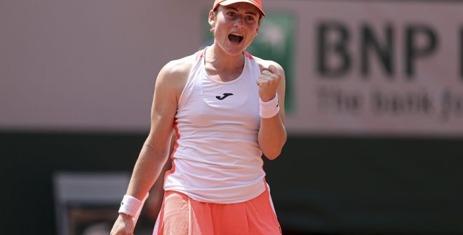 Tamara Zidansek is pumped up