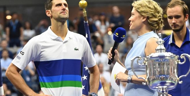 Novak Djokovic at the US open
