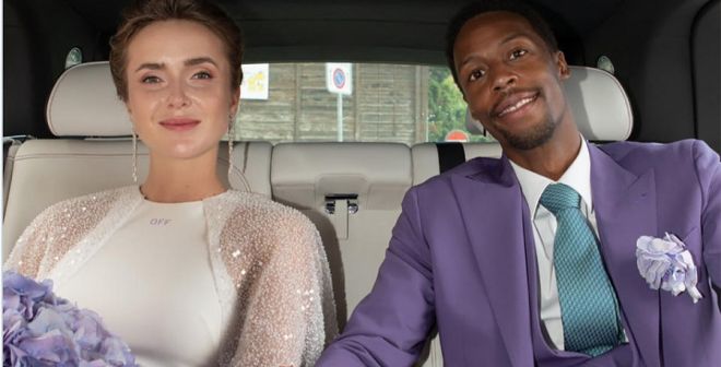 Elina Svitolina and Gael Monfils on their Wedding Day