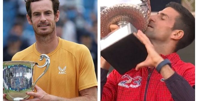 Titles on the Same Day but Worlds Apart for Andy and Novak