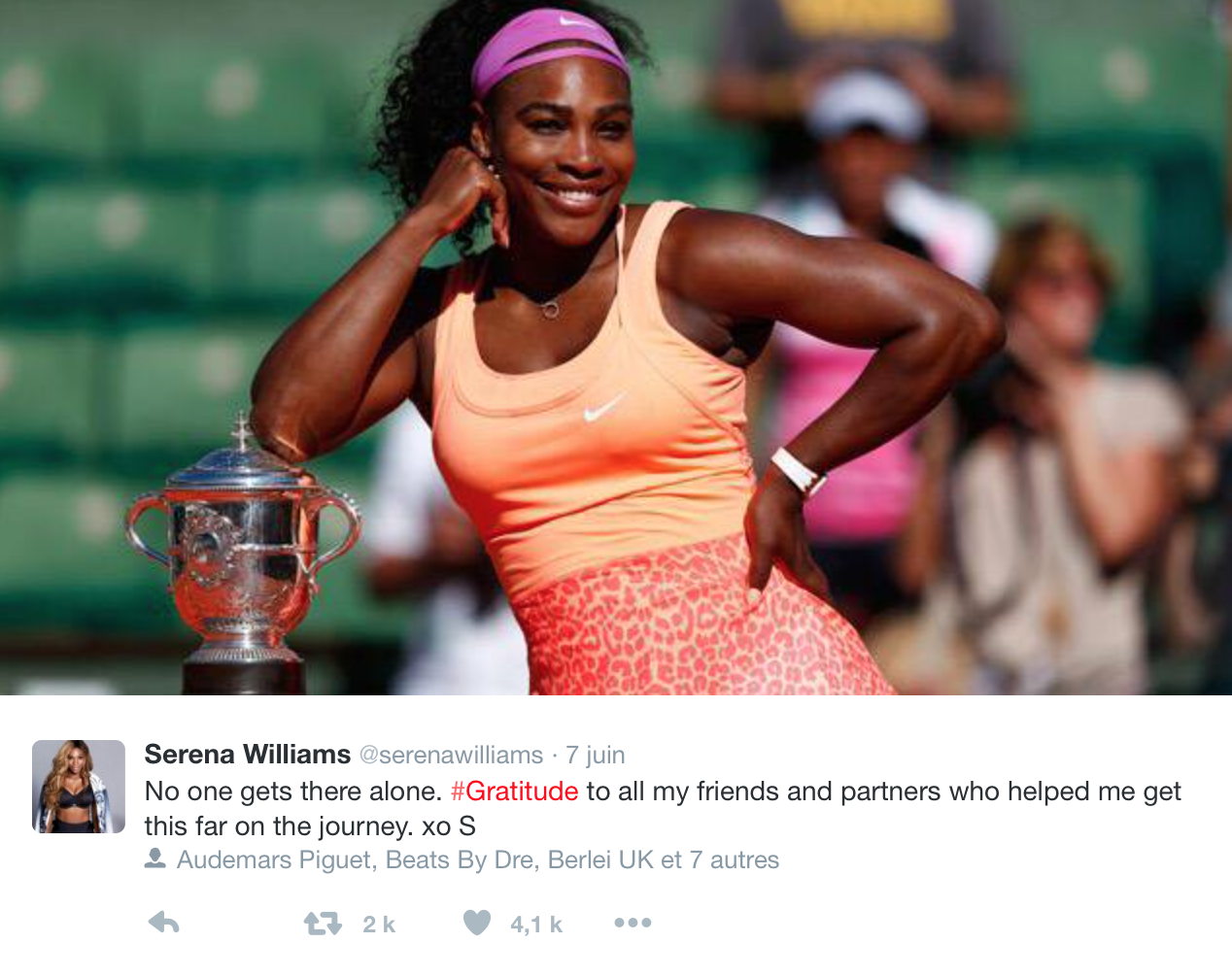 Waiting for Serena Williams to promote her new Berlei spor…